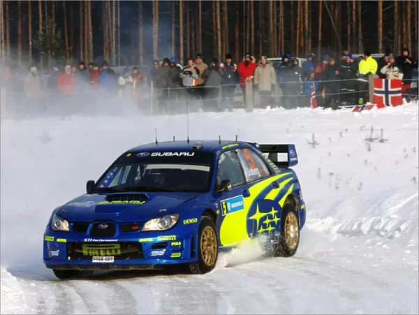 FIA World Rally Championship: Petter Solberg with co-driver Phil Mills Subaru Impreza WRC on stage 9