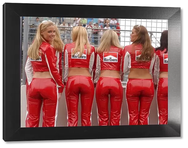 Marlboro grid girls. Marlboro Masters of Formula 3, Zandvoort, Netherlands