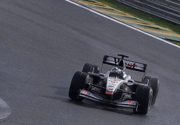 2001 Brazilian Grand Prix -Race Sao Paulo, Brazil. 1st April 2001 Race winner David Coulthard, West McLaren Mercedes - action. World Copyright -Steve Etherington  /  LAT Photographic ref: 18MB Digital