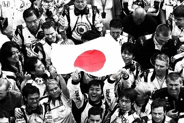 Formula One World Championship: Honda team in Parc ferme