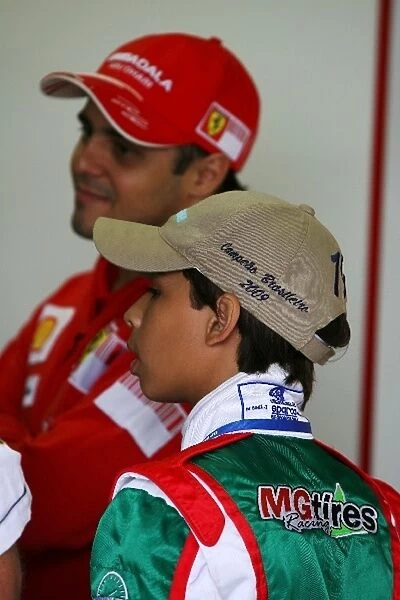 Formula One World Championship: Renato Jnr. Campeonato Brasileiro Karting 2009 Champion with Felipe Massa Ferrari