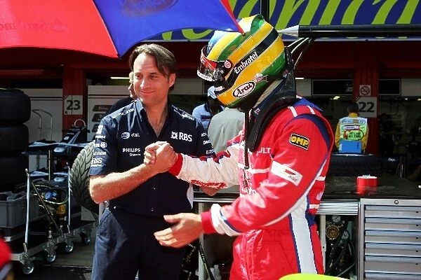 GP2 Series: Bruno Senna iSport International with Adam Parr Williams CEO