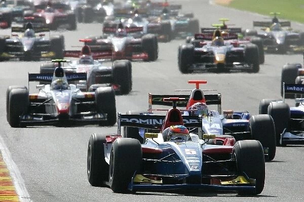 GP2 Series: Timo Glock iSport International leads at the start
