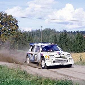 1000 Lakes Rally, Finland. 23-25 August 1985: Timo Salonen / Seppo Harjanne, 1st position