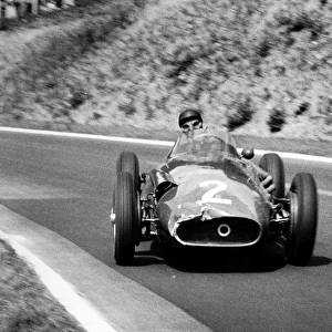 1957 French Grand Prix - Juan Manuel Fangio: Juan Manuel Fangio, Maserati 250F, 1st position, action