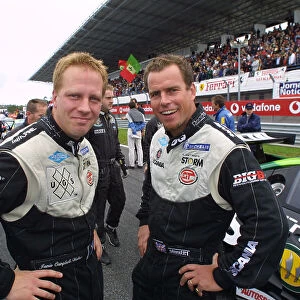 2001 FIA GT Championship Estoril, Portugal. 21st October 2001. Jamie Campbell-Walter and Bobby Verdon-Roe, Lister Storm, portrait. World Copyright: Peter Fox/LAT Photographic ref: 35mm Image Only