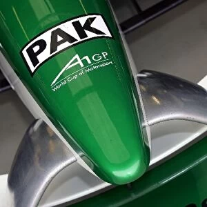 A1GP: Nose of A1 Team Pakistan: A1GP Official Testing, Day One, Silverstone, England, 28 August 2007