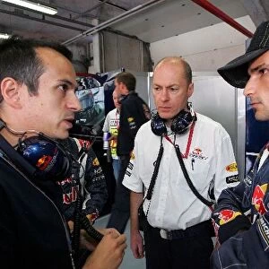 Formula One World Championship: Mark Smith Red Bull Racing Deputy Technical Director, and Vitantonio Liuzzi Red Bull Racing