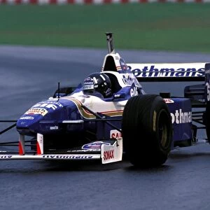 Formula One World Championship: Race winner Damon Hill Williams Renault FW18