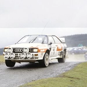 Welsh Rally, Wales, Great Britain. 5-6 May 1983: Stig Blomqvist / Bjorn Cederberg, 1st position