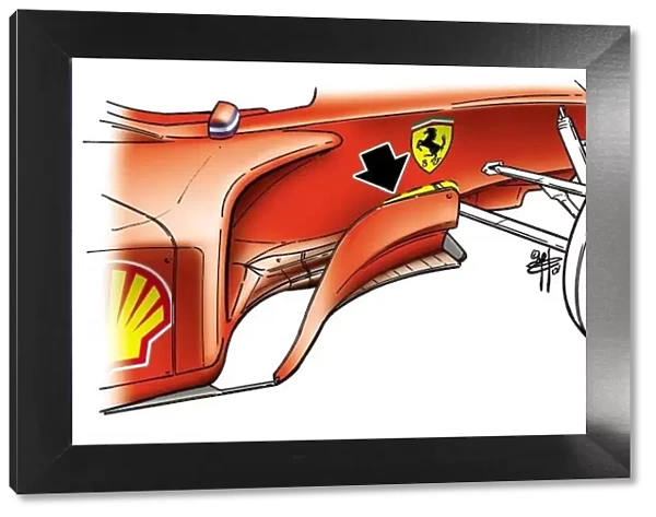 Ferrari F2001 2001 Nurburgring front wing: MOTORSPORT IMAGES: Ferrari F2001 2001 Nurburgring front wing