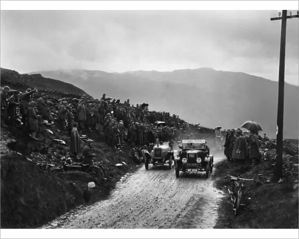 1923 London to Edinburgh Trial. Kirkstone Pass, Cumbria, Great Britain. H. Stevens