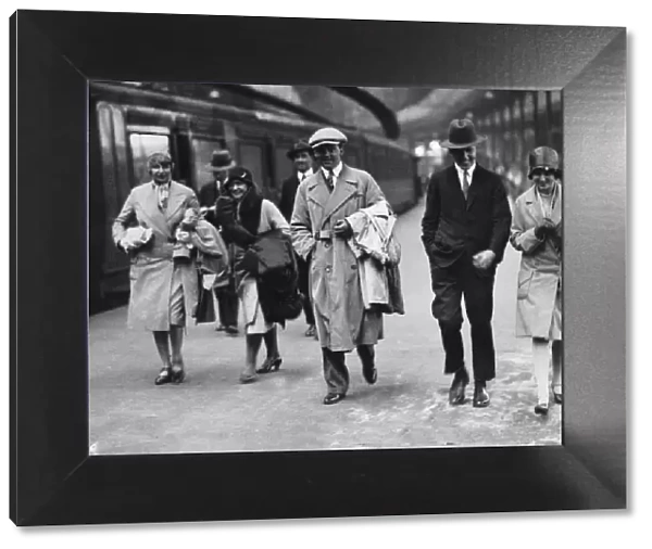 1929 Tourist Trophy: Rudolf Caracciola returns by train after winning