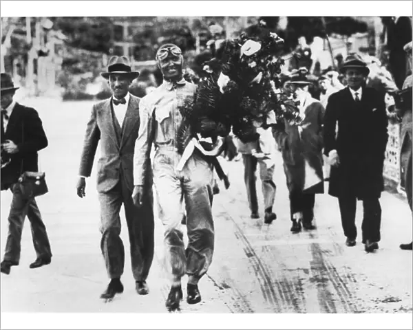 1931 Monaco Grand Prix - Louis Chiron and Antony Noghes: Louis Chiron, 1st position with Antony Noghes, portrait