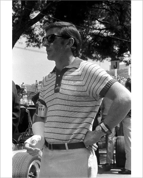 Formula One World Championship: Jackie Stewart demonstrating his finest sports casual attire