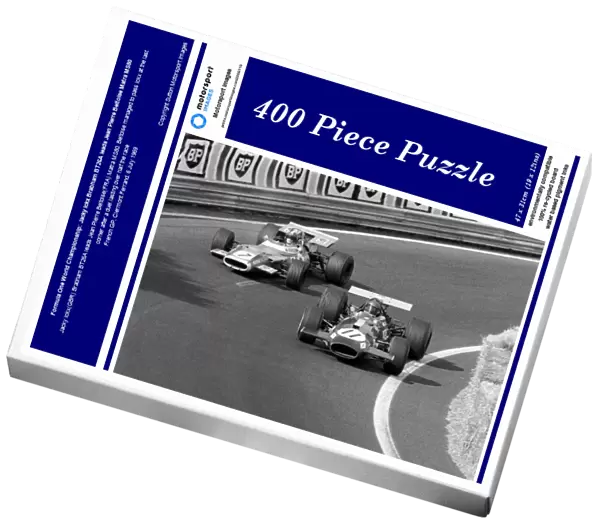 Formula One World Championship: Jacky Ickx Brabham BT26A leads Jean Pierre Beltoise Matra MS80