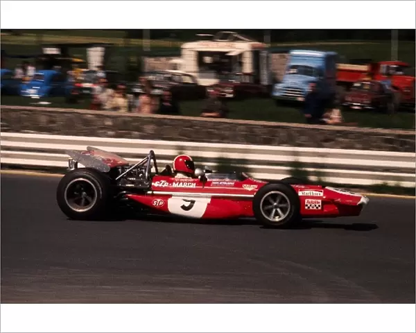 Formula One World Championship: Jo Siffert March 701 was classified seventh after retiring with a fuel injection failure on the twenty-seventh lap