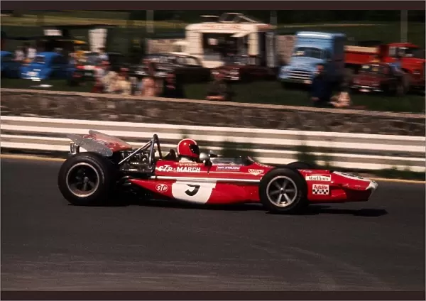 Formula One World Championship: Jo Siffert March 701 was classified seventh after retiring with a fuel injection failure on the twenty-seventh lap