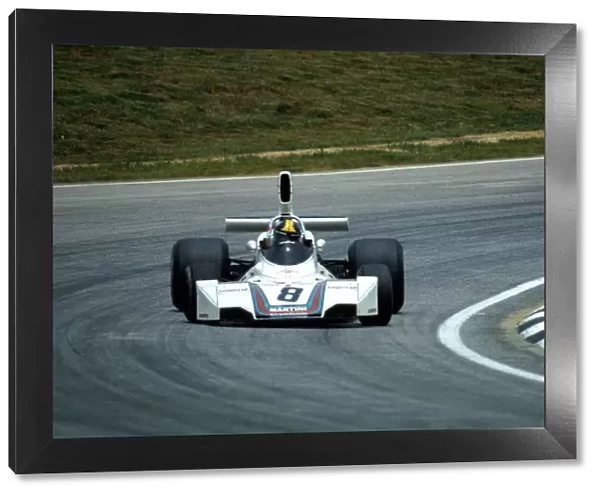 Formula One World Championship: Winner Carlos Pace Brabham BT44B, his first GP win