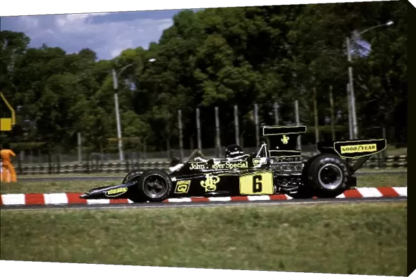 Formula One World Championship: Jacky Ickx struggled to an eighth place finish in the ageing Lotus 72E; he qualified down in eighteenth position