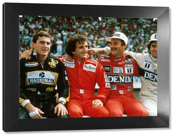 Formula One World Championship: Ayrton Senna. Alain Prost. Nigel Mansell. Nelson Piquet