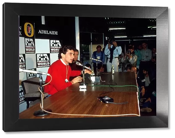 Formula One World Championship: Ayrton Senna gave a controversial press conference before the race. It triggered a long running feud between Senna