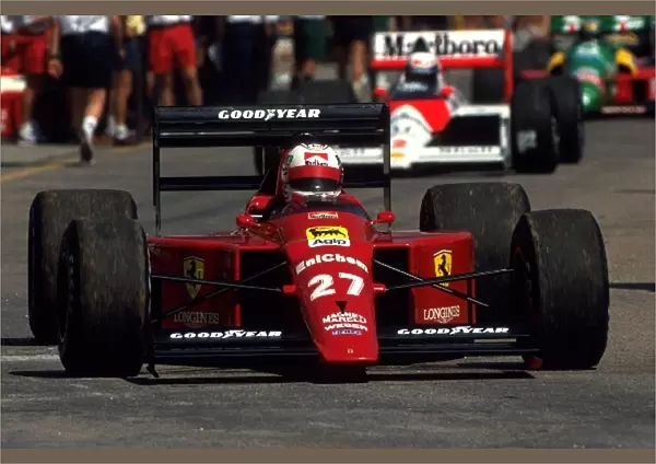 Formula One World Championship: Nigel Mansell Ferrari 640 was a totally unexpected winner in his first race for Ferrari - driving the first car