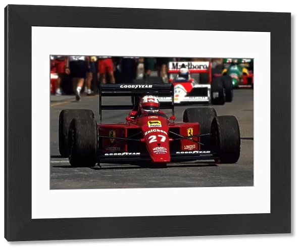 Formula One World Championship: Nigel Mansell Ferrari 640 was a totally unexpected winner in his first race for Ferrari - driving the first car