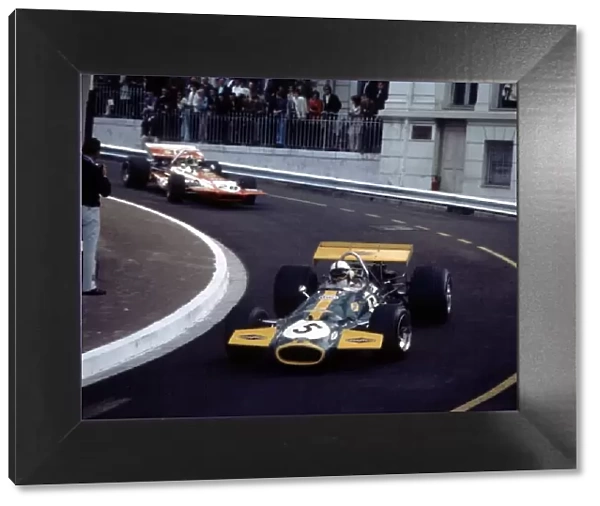 Jack Brabham leads Chris Amon Monaco Grand Prix, Monte Carlo 1970 World ©LA