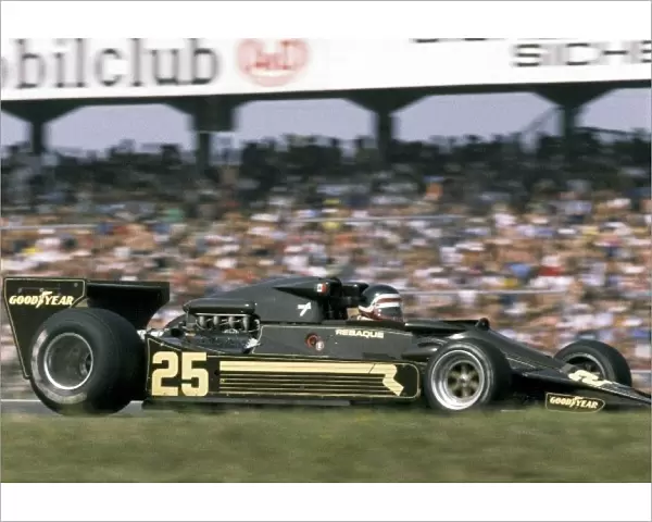 Formula One World Championship: Hector Rebaque Team Rebaque Lotus 78, scored his first F1 point with a sixth placed finish