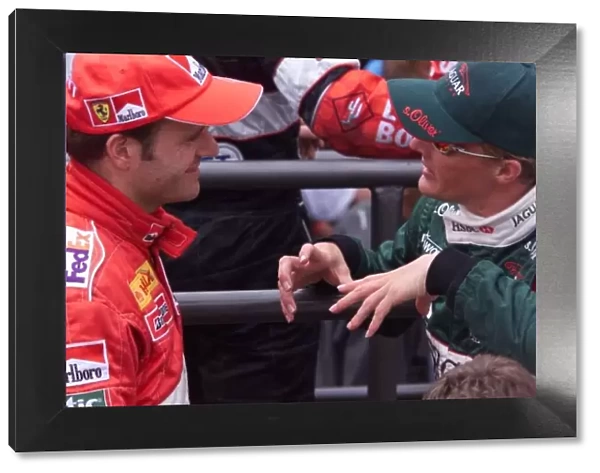 Rubens and Johnny chat before the race