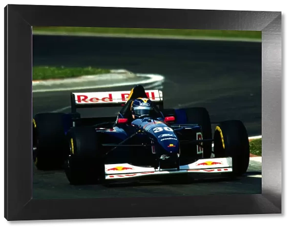 1995 SAN MARINO GP. Heinz-Harald Frentzen, Sauber, finishes 6th in Imola
