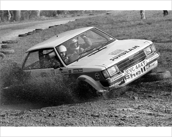 Eaton Yale Rally Sprint: Tony Pond Rally Driver in a Talbot Sunbeam Lotus at the Eaton Yale Rally Sprint challenge