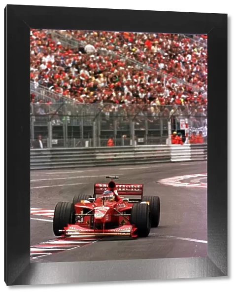 1998 MONACO GP. Jacques Villeneuve, Williams, ends a frustruating weekend by finishing