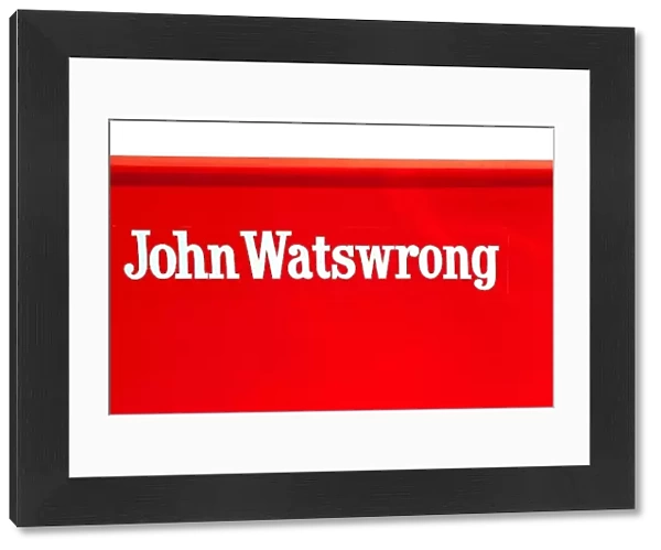 Formula One World Championship: The McLaren team rename John Watson McLaren to John Watswrong