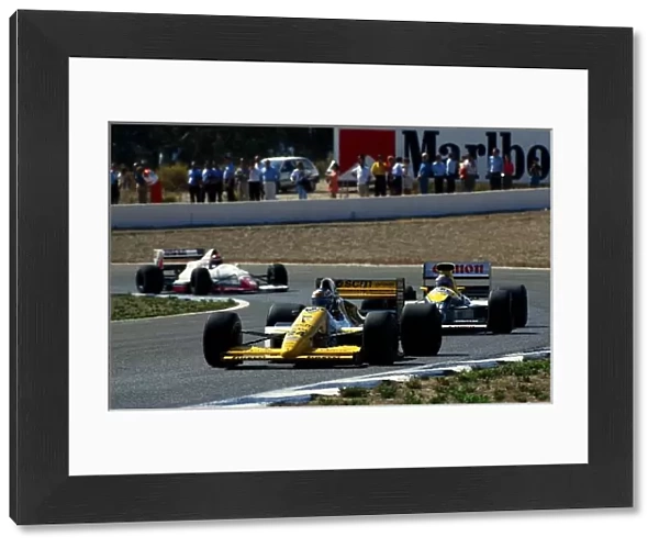 Formula One World Championship: Luis Perez Sala Minardi M189 spun out of the race