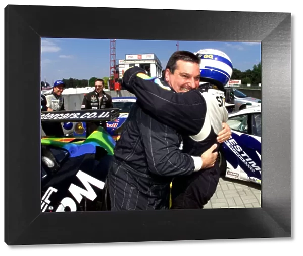 Laurence Pearce & Jamie Campbell Walter Celebrate 1st Place-FIA GT- Zolder-Fox
