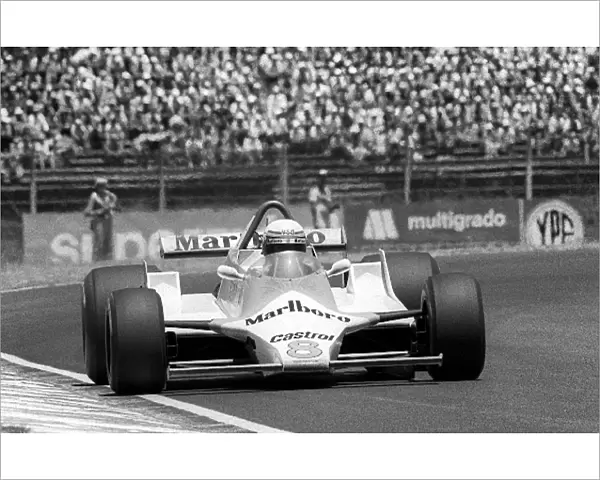 Formula One World Championship: Alain Prost McLaren M29B, scored a point on his GP debut, finishing in sixth position