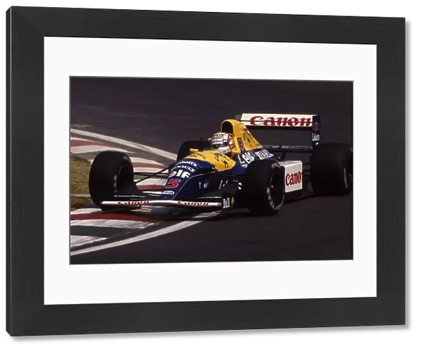 Formula One World Championship: Race winner Nigel Mansell Williams FW14B