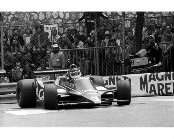Formula One World Championship: Jean-Pierre Jarier Tyrrell 010 crashed out of the race on the opening lap