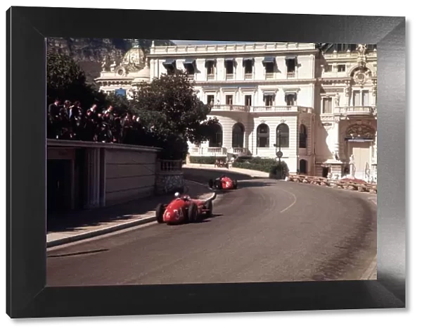 1957 Monaco Grand Prix, Monte Carlo Masten Gregory leads Giorgio Scarlatti