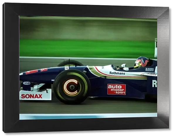 1997 EUROPEAN GP. Jacques Villeneuve qualifies in Pole positon of the grid for