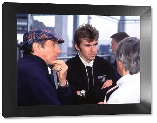 Jackie and Paul Stewart with Bernie Ecclestone