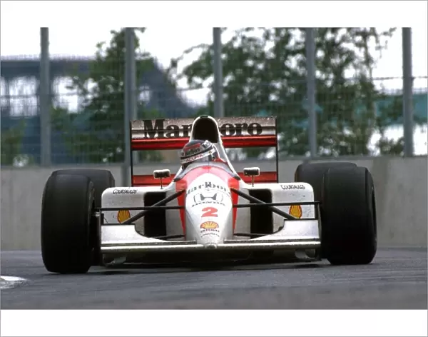 Formula One World Championship: Race winner Gerhard Berger McLaren MP4  /  7A