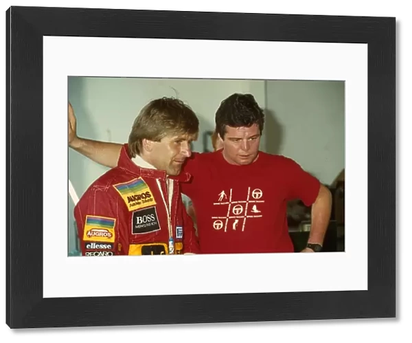 Formula One World Championship: Manfred Winkelhock, left, with Derek Warwick