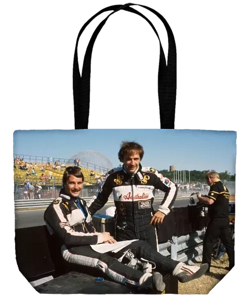 Formula One World Championship: Nigel Mansell, left, with team mate Elio de Angelis