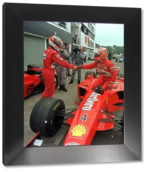 1998 ARGENTINIAN GP. Ferrari team mates, Micheal Schumacher