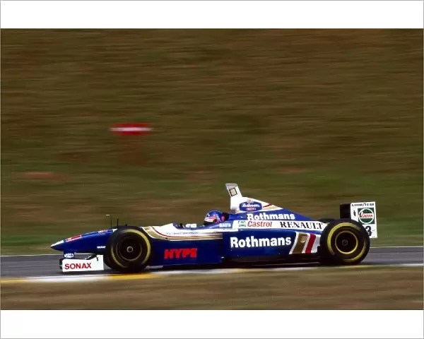 Formula One World Championship: Race winner Jacques Villeneuve Williams FW19