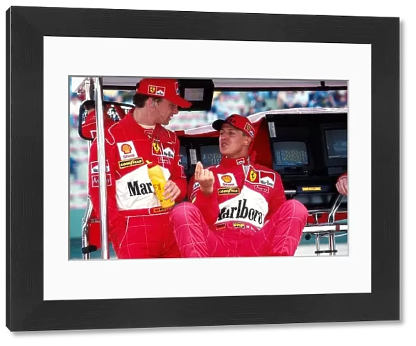 Formula One World Championship: Eddie Irvine Ferrari and Michael Schumacher Ferrari