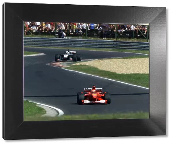 2000 Hungarian Grand Prix - SUNDAY RACE Michael Schumacher leading David